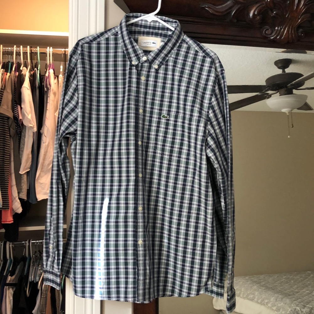 Lacoste Slim Fit Men’s XL/XXL Button Down Shirt
